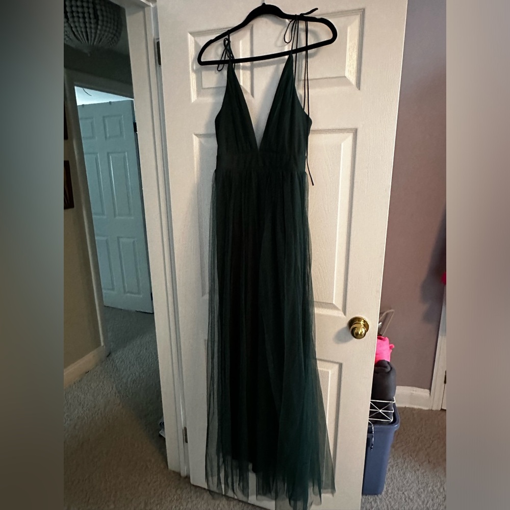 Floor Length Green Dress